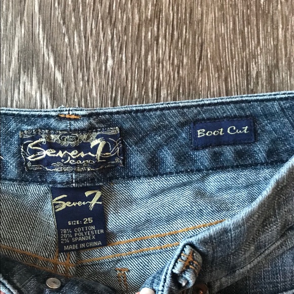 EUC 7 FAM bootcut jeans size 25 - Picture 5 of 8